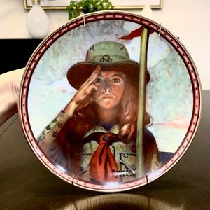 Norman Rockwell "on My Honor" Collector Plate - 1988